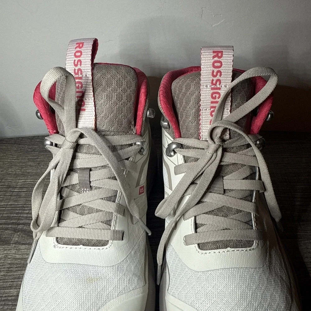 Rossignol Womens Hiking Shoes 6.5 White Gray Pink Trail Outdoor Sneakers
